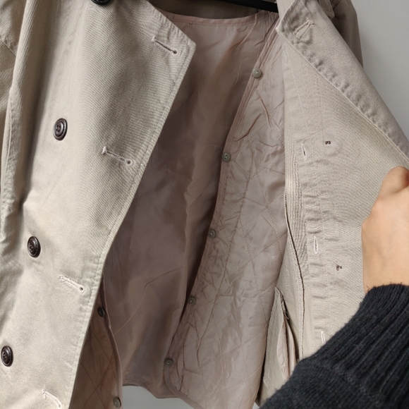 Beige double breasted jacket - Picture 4 of 5